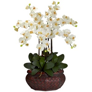 HomeStock Large Phalaenopsis Silk Flower Arrangement - 1 of 3