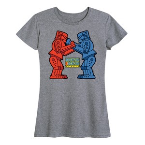 Women's - Rock 'Em Sock 'Em Robots - Rock 'Em Sock 'Em Short Sleeve Graphic T-Shirt - 1 of 4