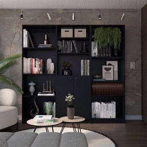 NicBex Bookcases for Home Office 3 Piece Bookcase Set 67" Wide Storage Cabinet Bookshelf with 14 Shelves for Living Room and Bedroom - 1 of 4