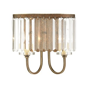 Livex Lighting Ashton 2 - Light Wall Light in  Hand Painted Palacial Bronze - 1 of 4