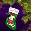 Transpac 14.5 Inch Good Dog Stocking Bells Bone Treats Paw Prints Holiday Stockings - 2 of 3