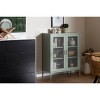 South Shore 40" Decorative Storage Cabinet Sage Green: Metal Frame, 3 Shelves, Anti-Tip Hardware - 2 of 4