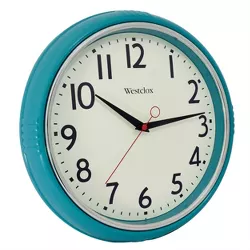 12" Wall Clock with Bezel Chrome - Westclox