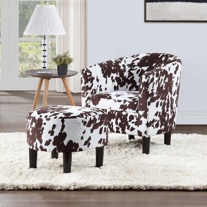 Breighton Home Take a Seat Churchill Accent Chair with Ottoman - 1 of 4