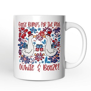 Goose Bumps for the Red, White & Booze Mug, Funny 4th of July Gift| OrnamentallyYou - 1 of 4