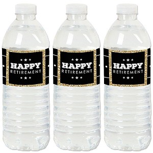 Big Dot of Happiness Happy Retirement - Retirement Party Water Bottle Sticker Labels - Set of 20 - 1 of 4