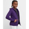 Hanes EcoSmart Girls' Full-Zip Hoodie - 3 of 4