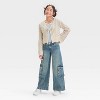 Girls' Open Knit Flyaway Cardigan - art class™ - 3 of 3