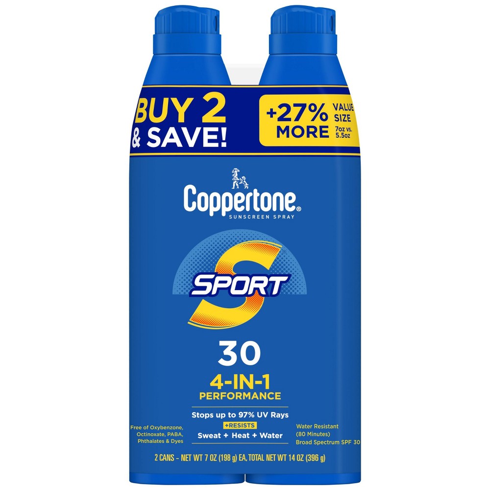 Coppertone Sport Sunscreen Spray - SPF 30 - 2pk