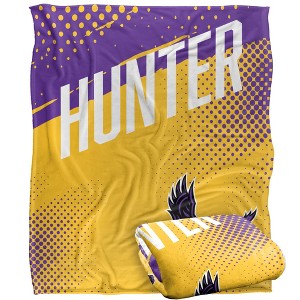 Hunter College Fan Zone Silky Touch Super Soft Throw Blanket 50x60 - 1 of 4
