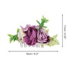 Unique Bargains Women's Convenient Simulated Flowers Side Comb 1 Pc - 2 of 4