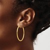 Black Bow Jewelry 2mm x 37mm 14k Yellow Gold Polished Round Endless Hoop Earrings - 3 of 4