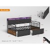 PAGED Twin Size Metal/Farmhouse Daybed Frame, Multi-Functional Designs (Trundle/Drawers/Headboard) for Bedrooms/Living Rooms/Guest Rooms - 3 of 4