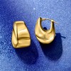 Ross-Simons Italian 18kt Gold Over Sterling Graduated Hoop Earrings - 3 of 4