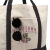 Kutztown University Primary Logo Canvas Tote Bag With External Pocket, Reusable Shoulder Bag for Shopping, School, Beach - 2 of 4