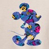 Women's - Disney - Mickey Silhouette Expressive Pattern Oversized Graphic T-Shirt - 2 of 4