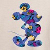 Women's - Disney - Mickey Silhouette Expressive Pattern Oversized Graphic T-Shirt - image 2 of 4