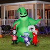 Nightmare Before Christmas Airblown Inflatable Oogie w/Creatures Scene Disney  , 7 ft Tall, Multi - 2 of 4