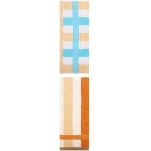 REGALWOVEN 2 Pack Cotton Soft Absorbent Striped Hand Towels for Bathroom 13" x 29" - 1 of 4