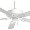 54" Minka Aire Modern Indoor Outdoor Ceiling Fan White Stainless Steel Wet Rated for Patio Exterior House Home Porch Gazebo Garage - 3 of 4