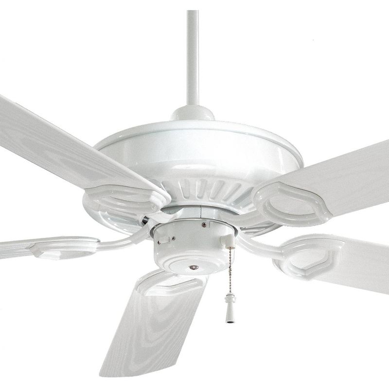 54" Minka Aire Modern Indoor Outdoor Ceiling Fan White Stainless Steel Wet Rated for Patio Exterior House Home Porch Gazebo Garage, 3 of 5