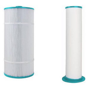 Hurricane HFCOMB-01 Advanced Spa Filter Cartridge Combo Set of Inner & Outer Filter Replacement for Sundance Series 880 6473-164 and 165 - 1 of 4