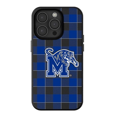 Keyscaper University of Memphis Tigers Plaid MagSafe Compatible Cell Phone Case for iPhone 15 Pro Max