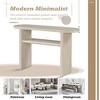 PAGED Modern Minimalist Console Table for Entryway with Adjustable Feet, 2-Tier Storage Entryway Table with Rounded Edges, Entryway Sofa Table - 4 of 4