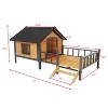 Outdoor Large Wooden Cabin House Style Wooden Dog Kennel - 3 of 4