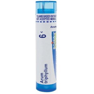 Arum Triphyllum 6C by Boiron Homeopathic Single Medicine For Cough, Cold & Flu  -  1 Tube Pellet - 1 of 2