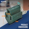 MeasuPro 3 to 2 Prong Grounding Adapter Plug - UL listed - 3 of 4