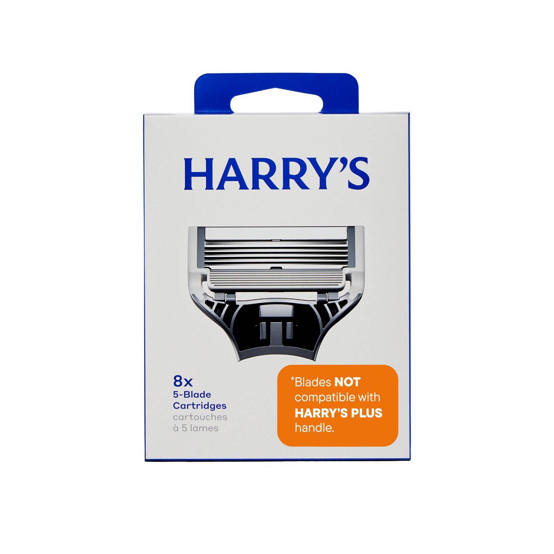 Harry's Original Men's Razor Blade Refills - 8 Cartridges