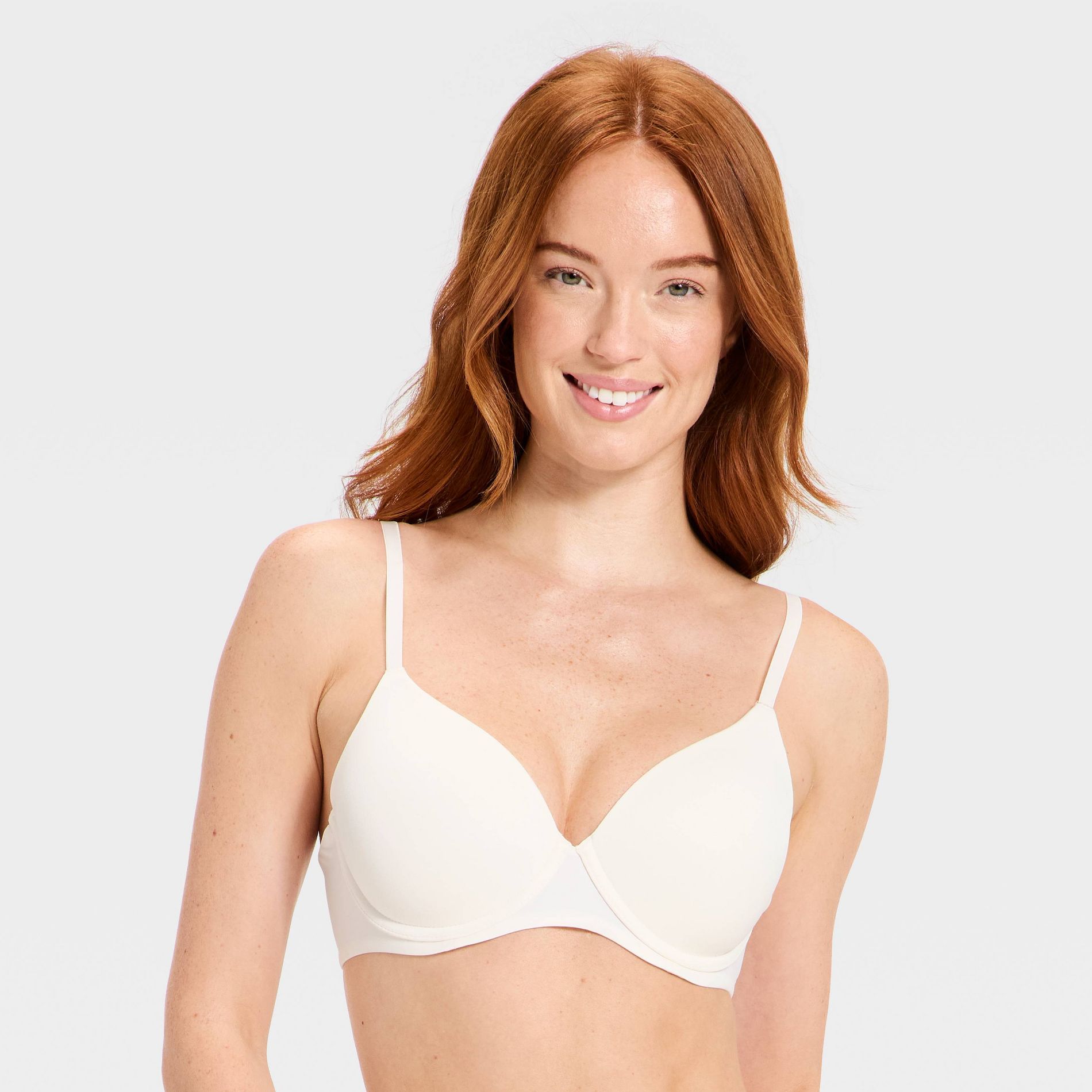 Women's Lightly Lined Full Coverage Bra - Auden™ White