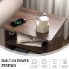 CIPACHO Black 2 Drawer Modern Nightstand with Charger Station USB Type C Ports AC Outlets and Ample Storage for Bedroom - 4 of 4