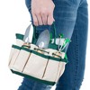 Nature Spring 7-Piece Gardening Tool Set and Carrying Tote Bag Organizer - 4 of 4