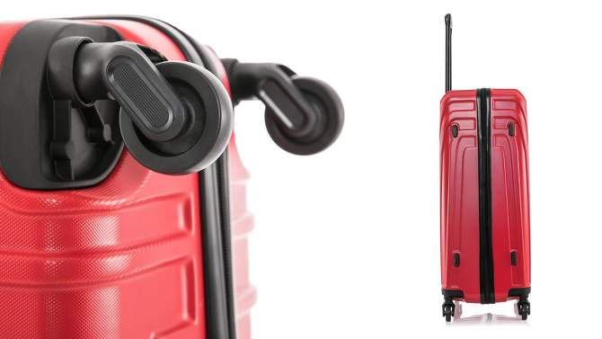 InUSA Vasty Lightweight Hardside Medium Checked Spinner Suitcase, 2 of 10, play video