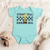 The Juniper Shop Mini Smiley Stand Tall Dream Big Baby Short Sleeve Bodysuit - 3 of 4