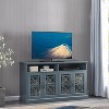 Dark Cyan Medium-Density Fiberboard TV Bracket, Which Also Functions As a Buffet Side Panel, Improving The Taste of Home Decoration, dark cyan - 4 of 4