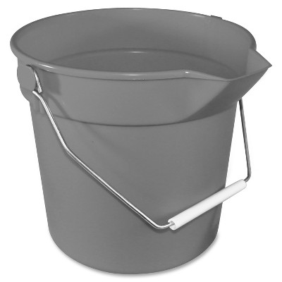 Impact Deluxe Hvy-Dty Bucket 10Qt Gray 5510