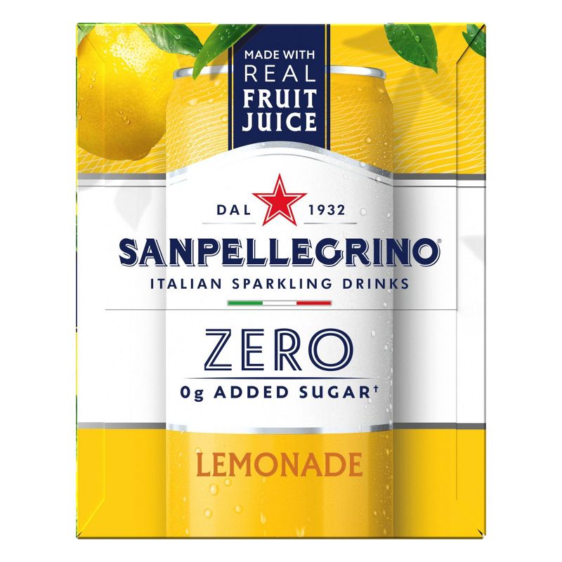 Sanpellegrino Zero Limonata Italian Sparkling Drink - 6pk/11.15 fl oz Cans, 3 of 6