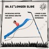 NAYSAYE Playground Slide Freestanding Plastic Slide Playset for Indoor Kids Play, Blue, 72.04"*56.69"*38.58" - 4 of 4