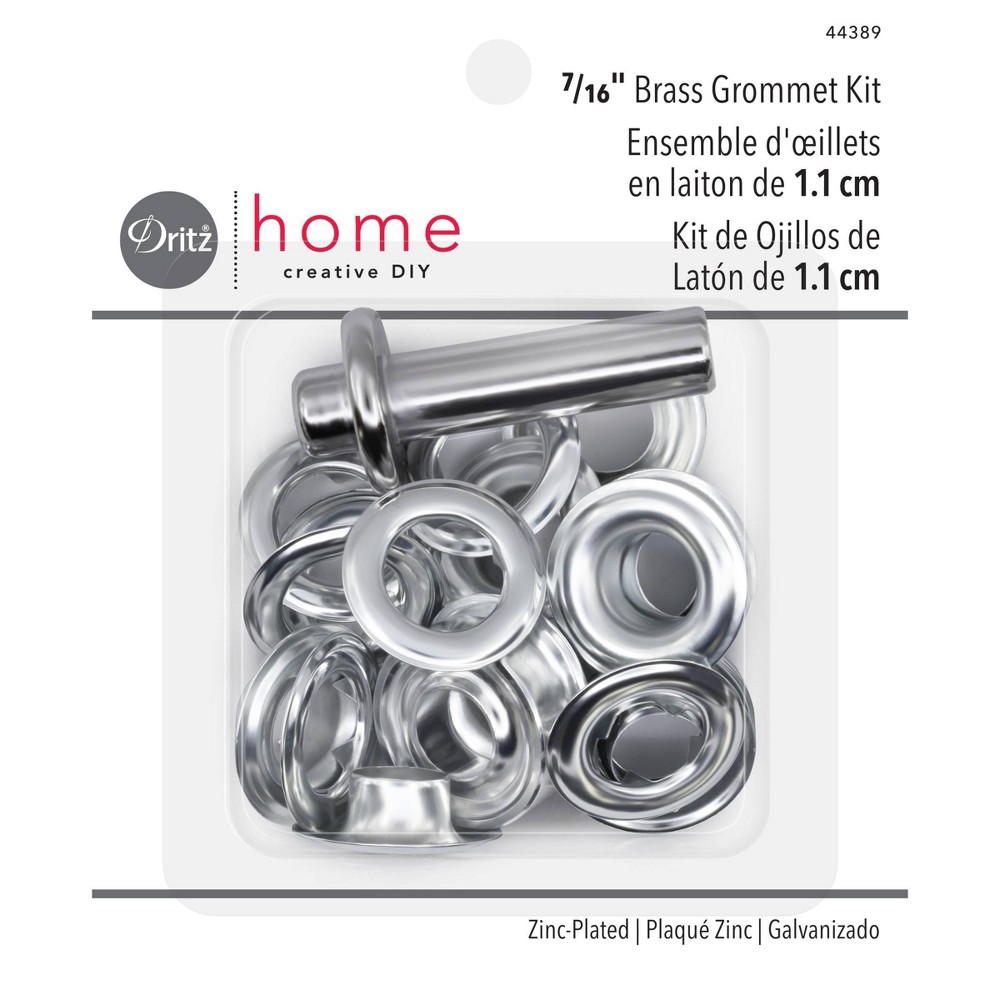 Photos - Accessory Dritz Set of 10 Home 7/16" Grommet Kit with Tools Zinc-Plated Brass