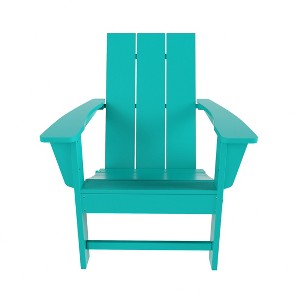 WestinTrends Ashore Modern Outdoor Patio Folding Adirondack Chair - 1 of 4