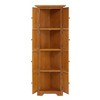 Dexmalle 4-Tier 72" Corner Kitchen Pantry Storage Cabinet with 8 Doors Tall Storage Cabinet - 4 of 4
