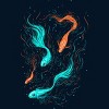 Men's Design By Humans Neon Float By StevenToang T-Shirt - 2 of 4