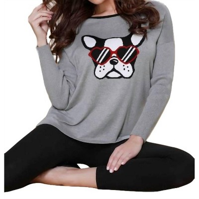 Women's Puppy Love Sweater - ANGEL