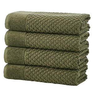 Cotton Quick-Dry Textured Towels - Great Bay Home. - 1 of 4