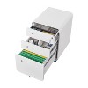 NicBex 3-Drawer Mobile File Cabinet with Lock 5 Wheel Design Under Desk Storage Filing Cabinet for Home, Office - 3 of 4