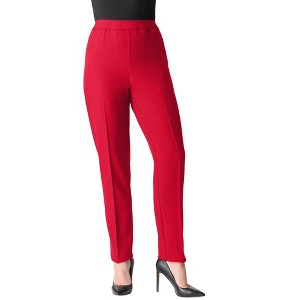 Roaman's Petite Classic Bend Over Pant - 1 of 4