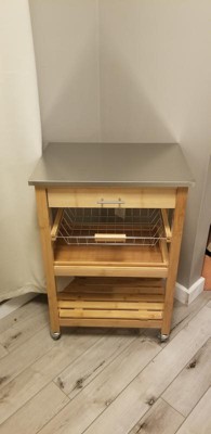 Sonoma Kitchen Cart With Stainless Steel Top - Boraam : Target